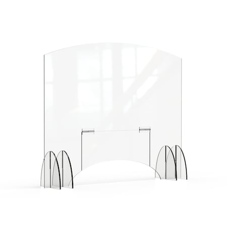 Rosseto Serving Solutions Avant Guarde 48x40 Acrylic Sneeze Guard with Pass-Through Door, 1 EA AG020